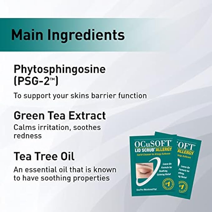 OCuSOFT LID SCRUB ALLERGY EYELID CLEANSER 30CT - Image 3